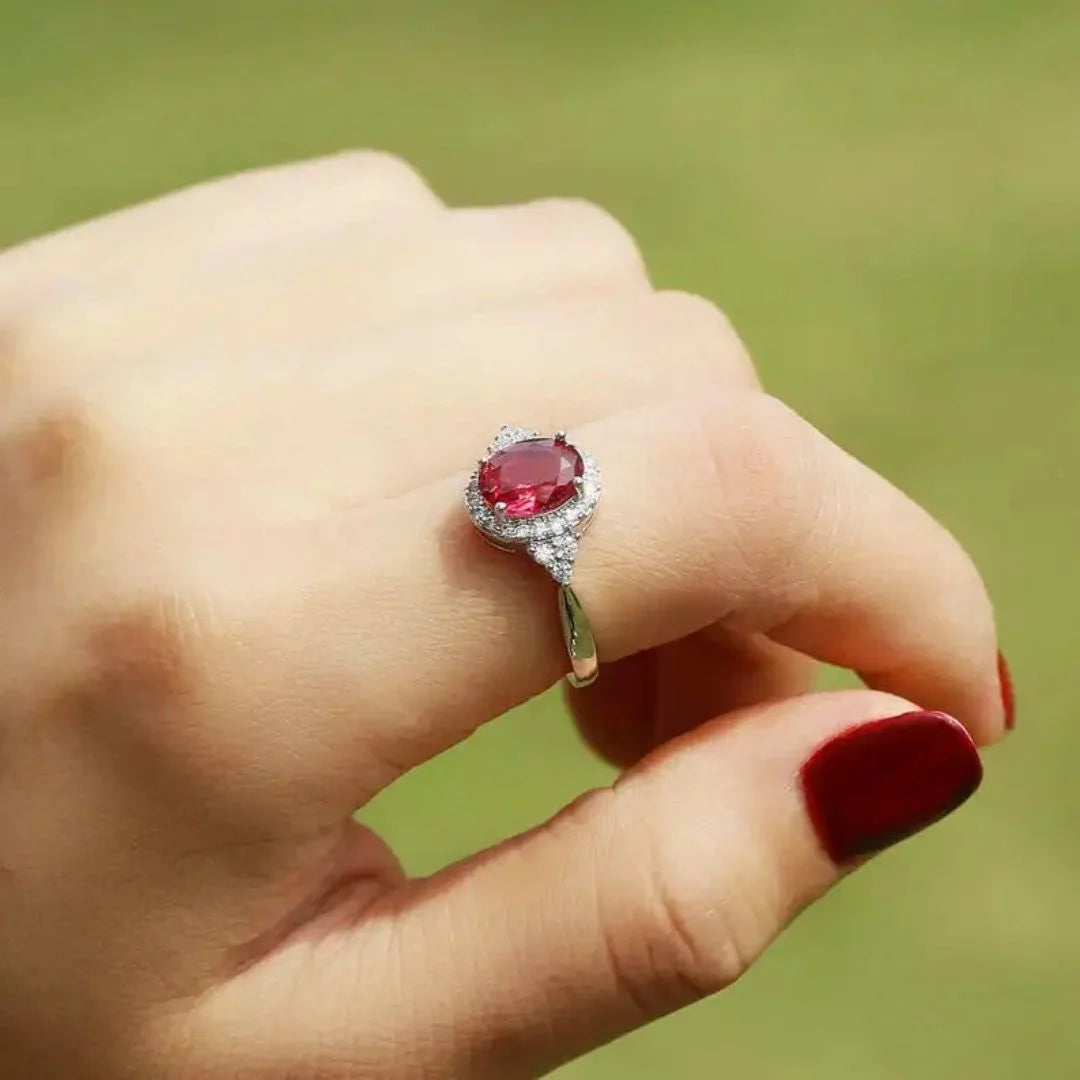 July Ruby Birthstone Ring