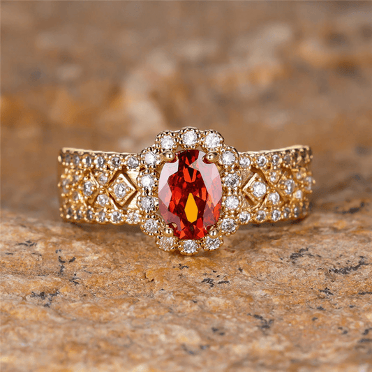 July Ruby Birthstone Ring