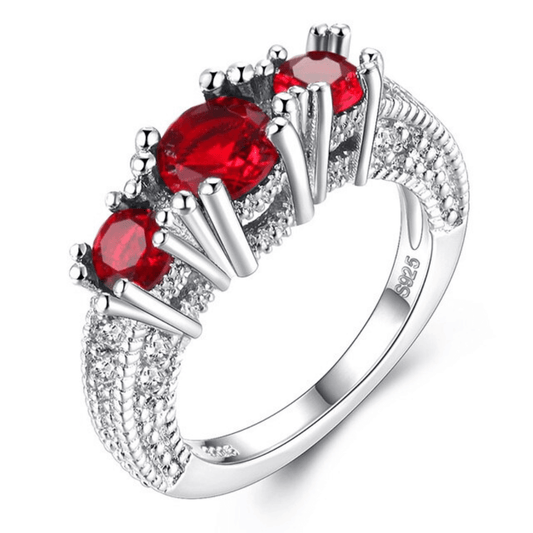 July Ruby Birthstone Ring