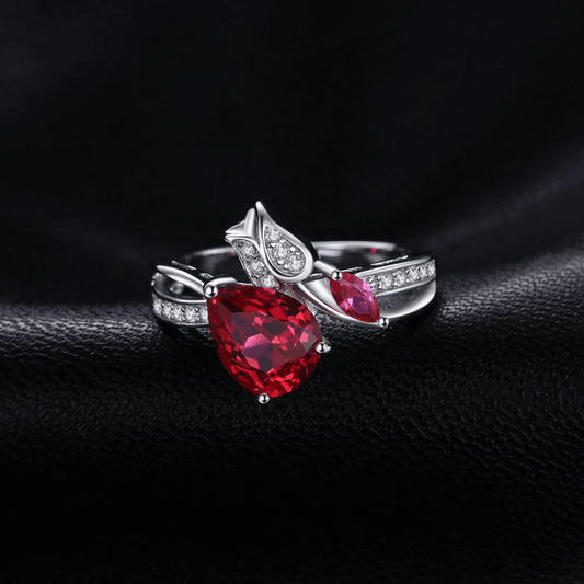 July Ruby Birthstone Ring