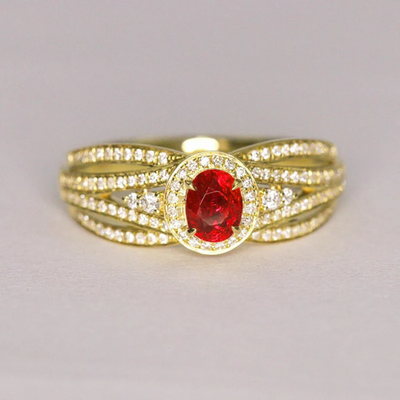 July Ruby Birthstone Ring