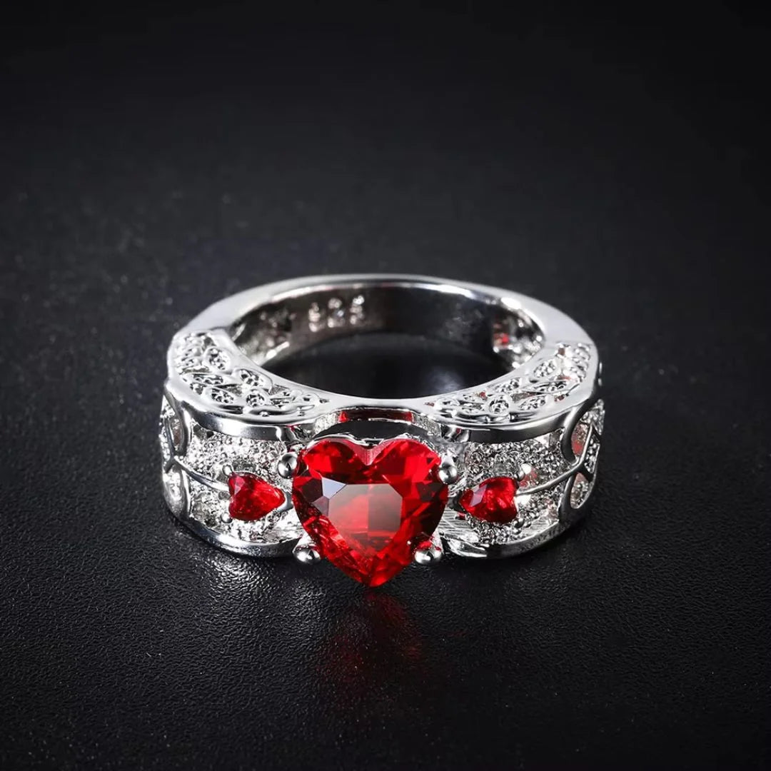 July Ruby Birthstone Ring