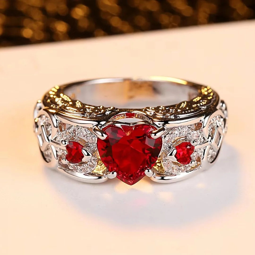 July Ruby Birthstone Ring