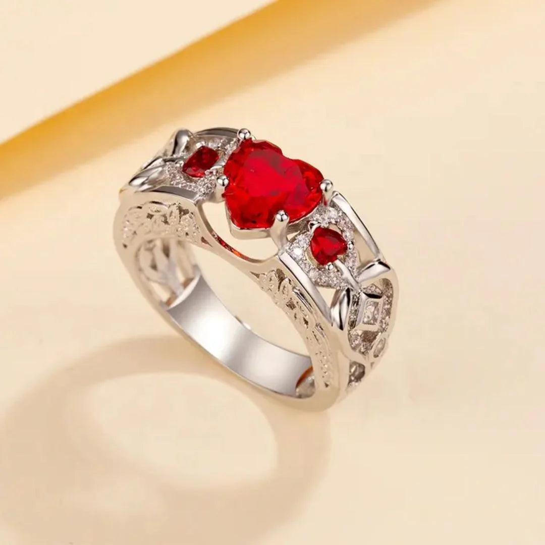 July Ruby Birthstone Ring