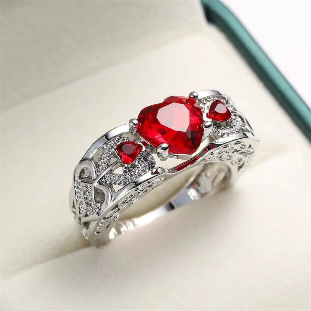 July Ruby Birthstone Ring