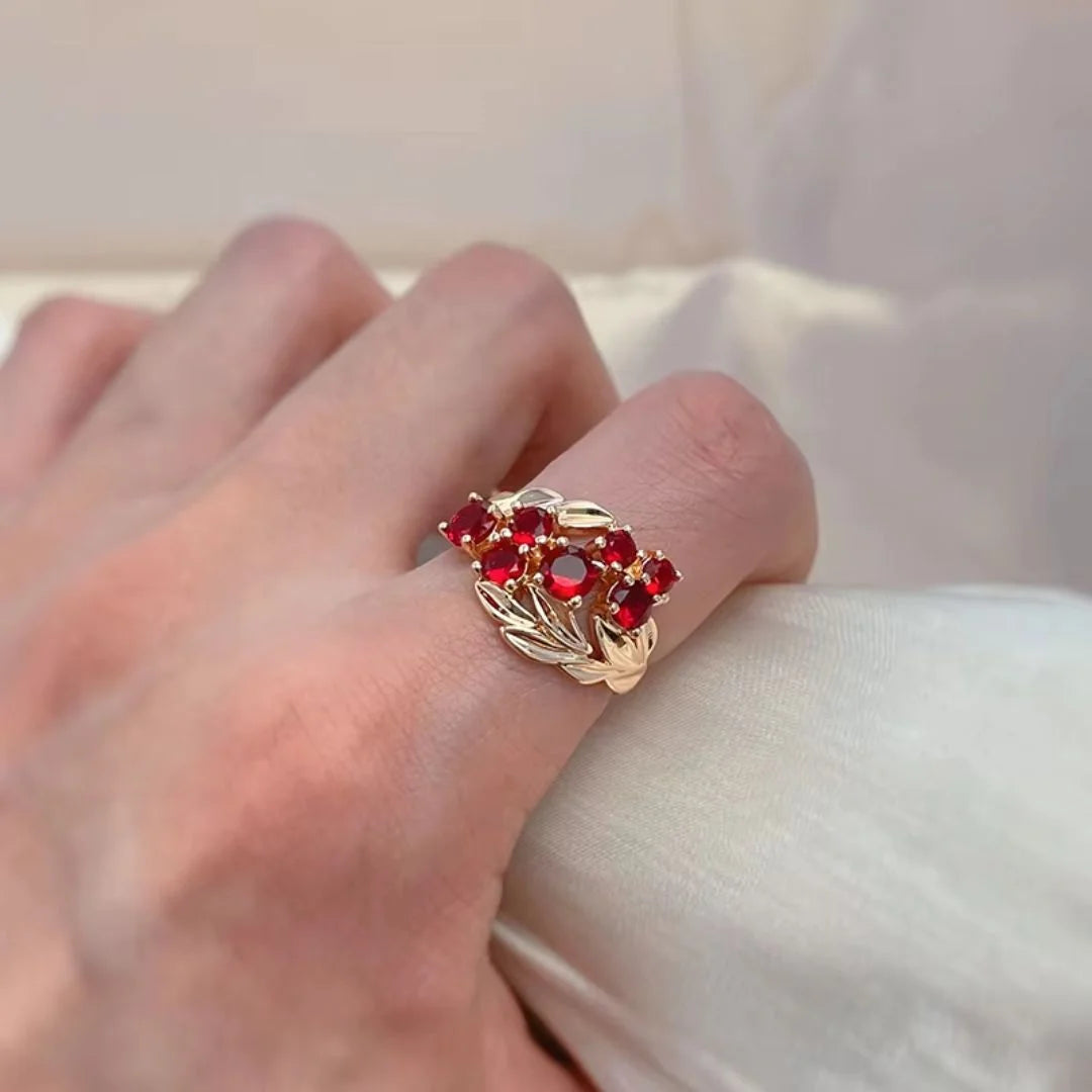 July Ruby Birthstone Ring