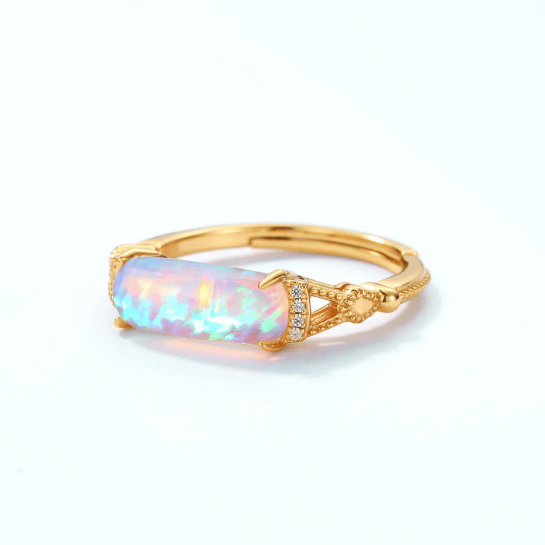 June Moonstone Birthstone Ring