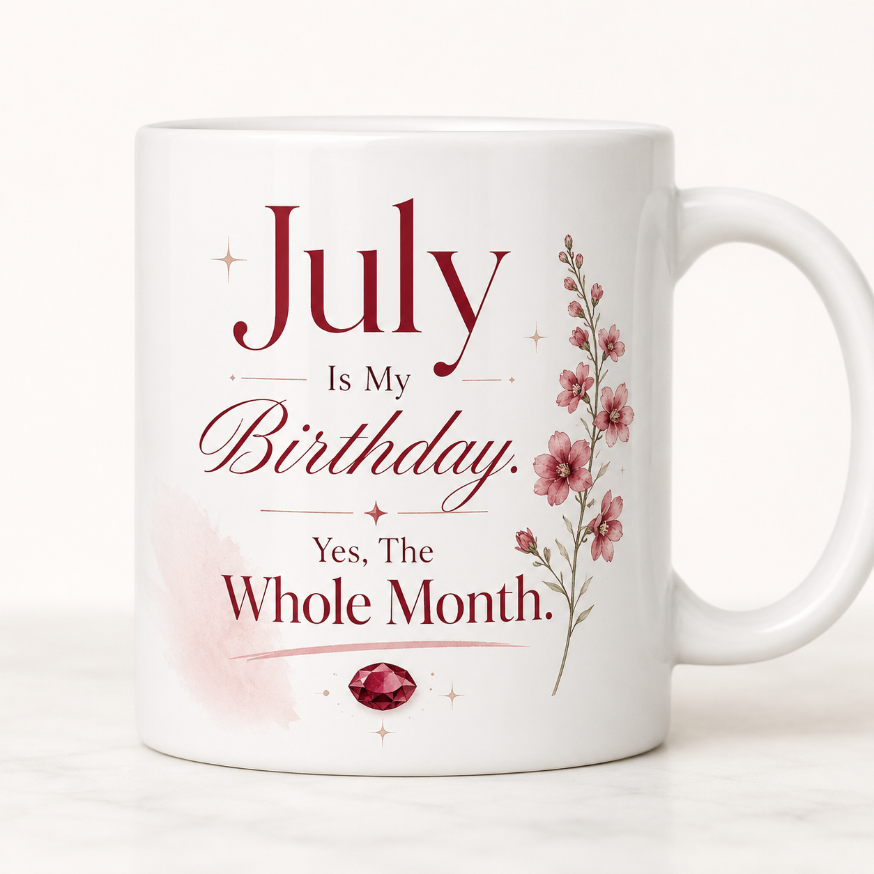 July Is My Birthday Mug | Yes, The Whole Month
