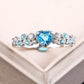 March Aquamarine Birthstone Ring