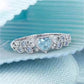 March Aquamarine Birthstone Ring