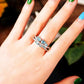 March Aquamarine Birthstone Ring