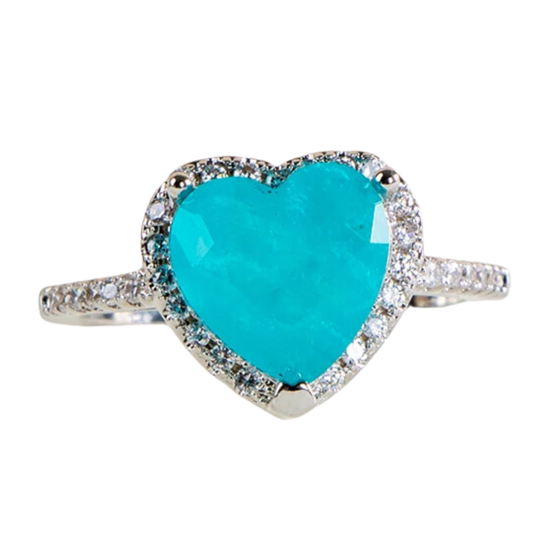 March Aquamarine Birthstone Ring