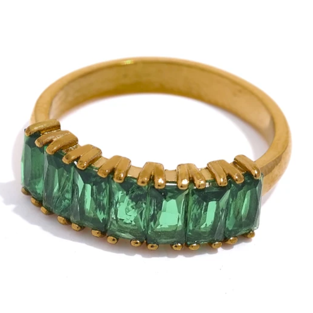 May Emerald Birthstone Ring