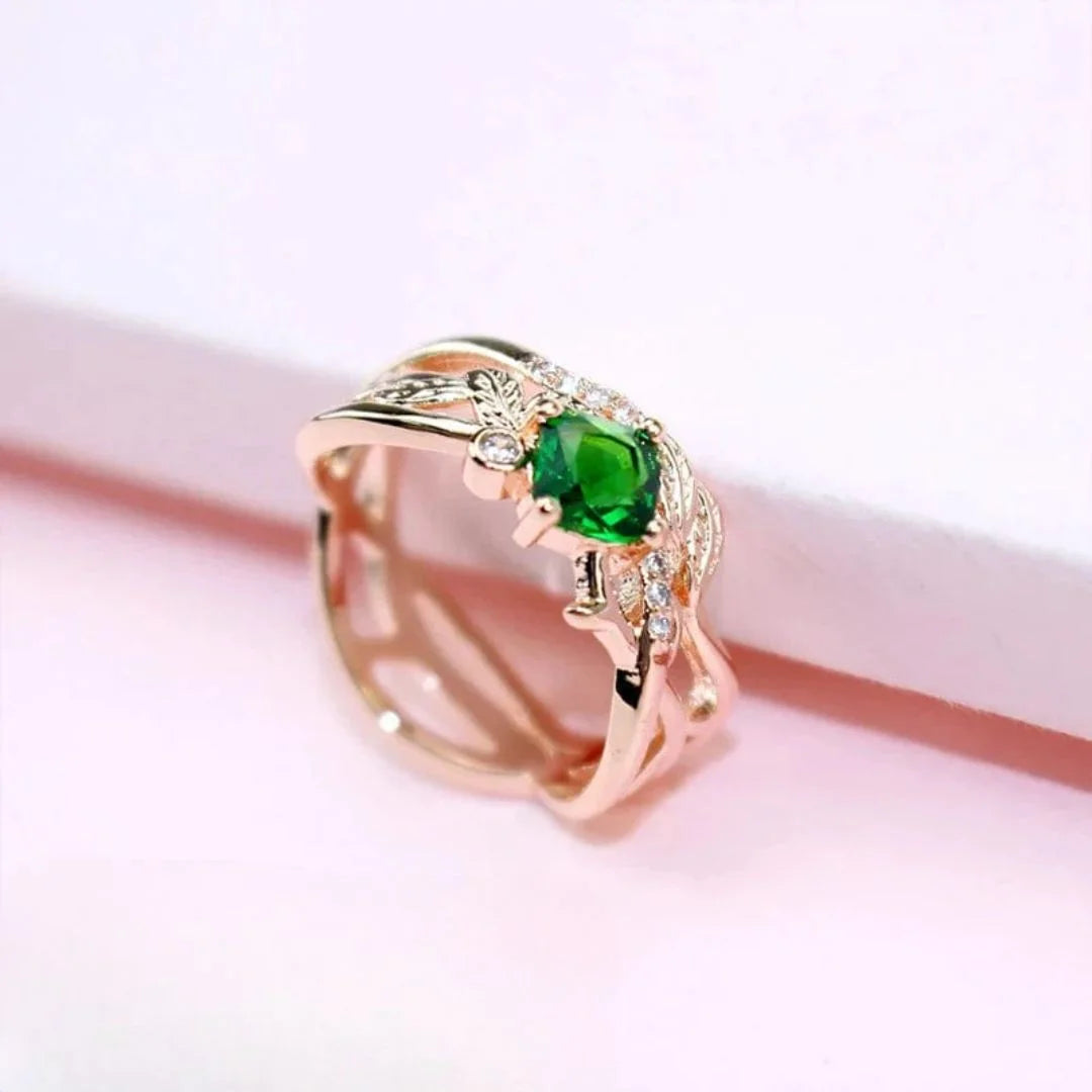 May Emerald Birthstone Ring