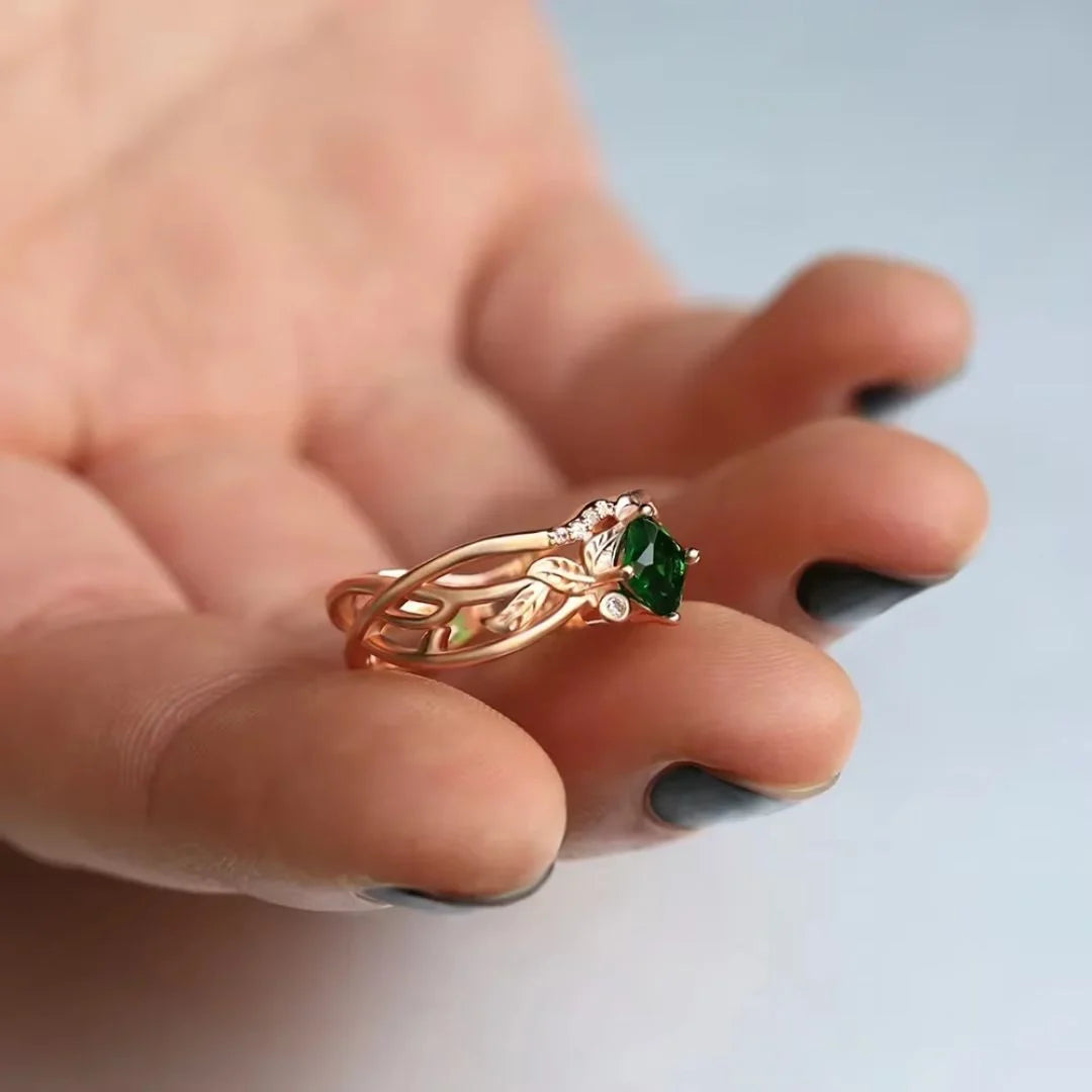 May Emerald Birthstone Ring