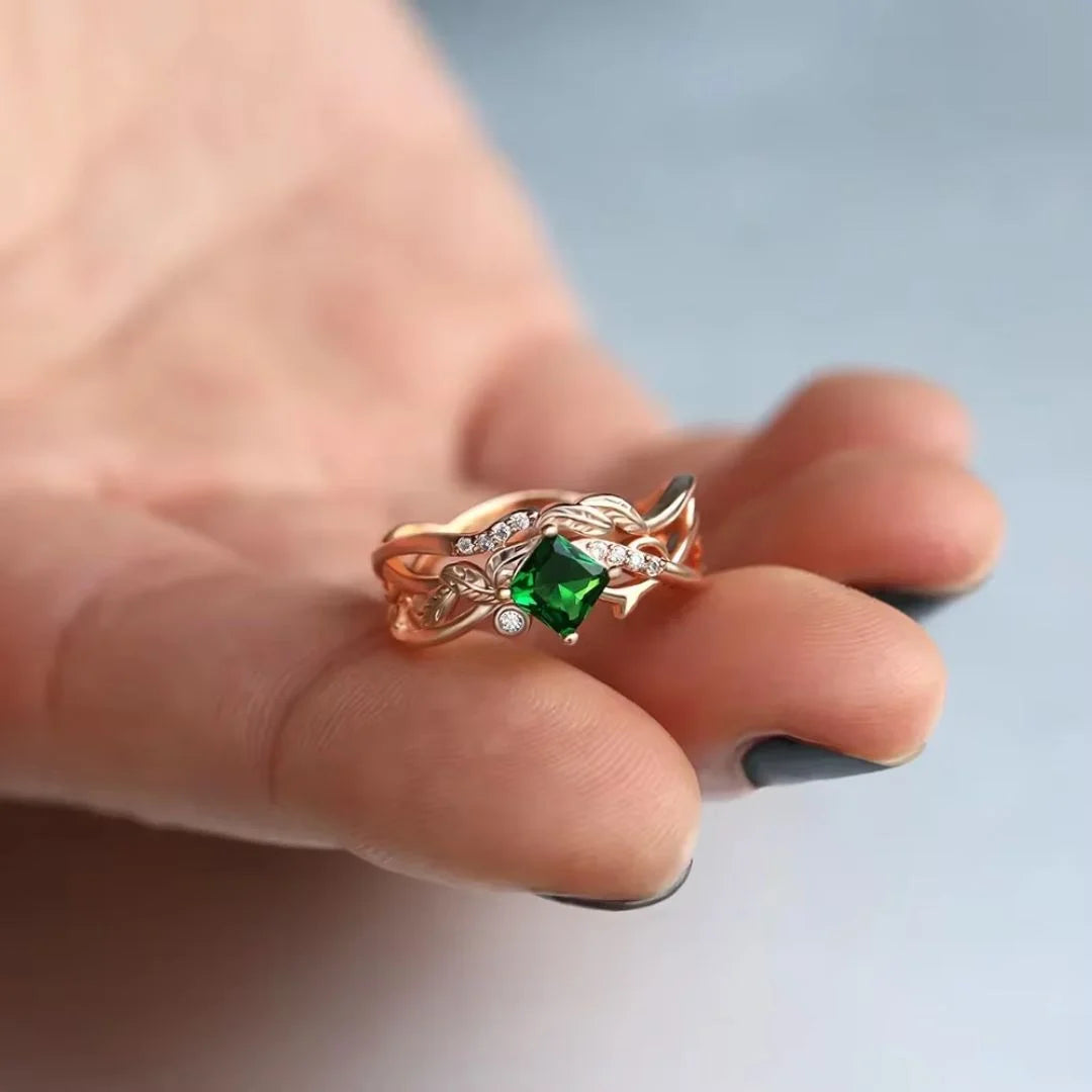 May Emerald Birthstone Ring