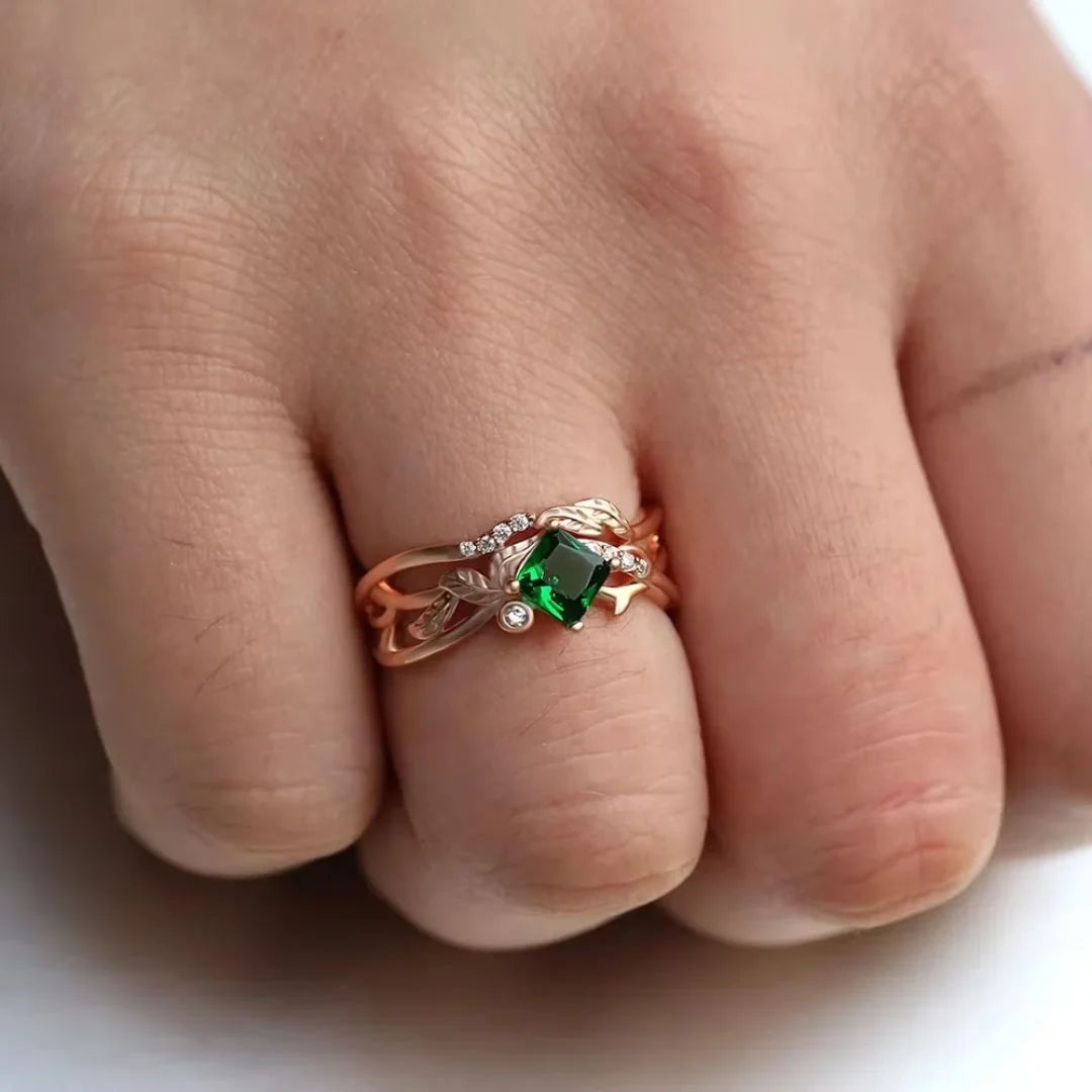 May Emerald Birthstone Ring