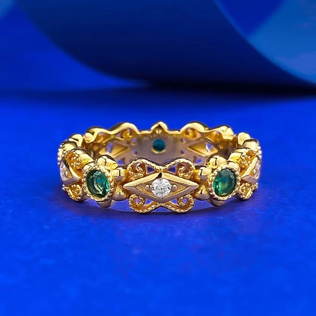 Charm Emerald Ring