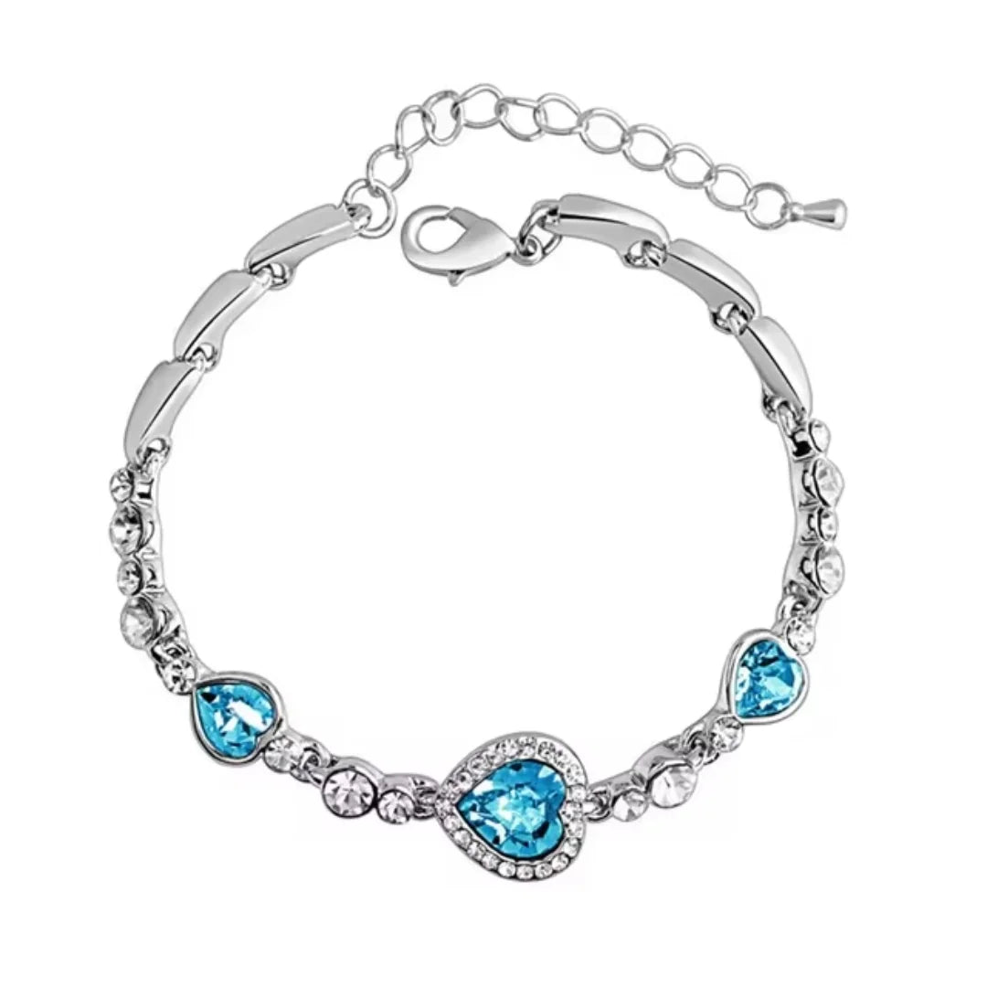 March Aquamarine Birthstone Bracelet