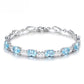 March Aquamarine Birthstone Bracelet