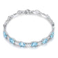 March Aquamarine Birthstone Bracelet