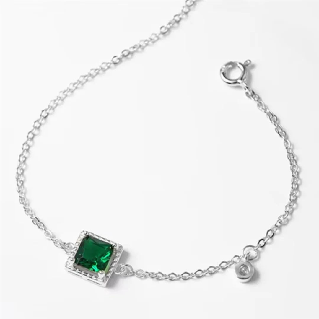 May Emerald Birthstone Bracelet