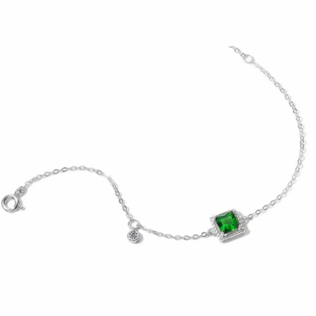 May Emerald Birthstone Bracelet