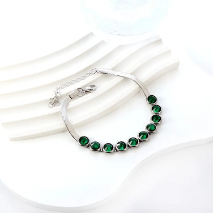 May Emerald Birthstone Bracelet