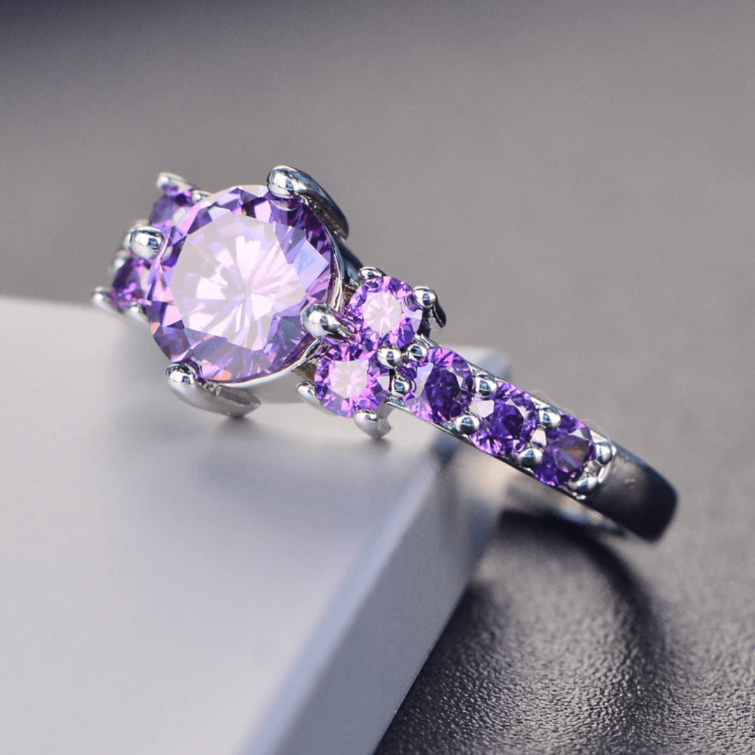 June Alexandrite Birthstone Ring