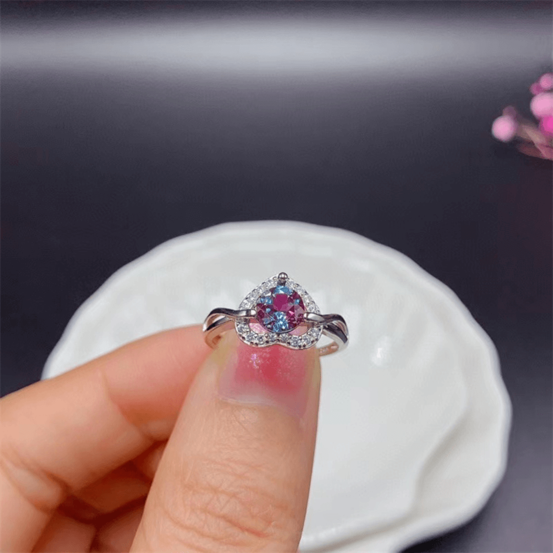 June Alexandrite Birthstone Ring