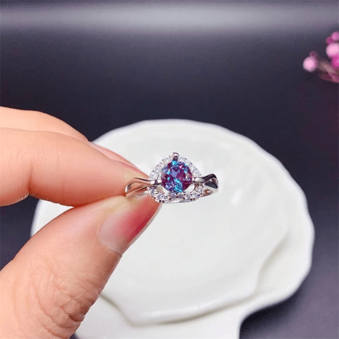 June Alexandrite Birthstone Ring