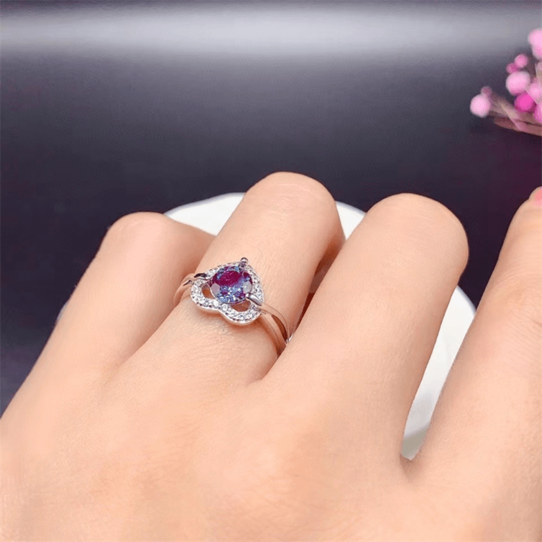 June Alexandrite Birthstone Ring