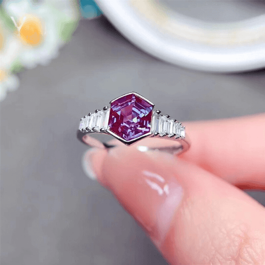 June Alexandrite Birthstone Ring