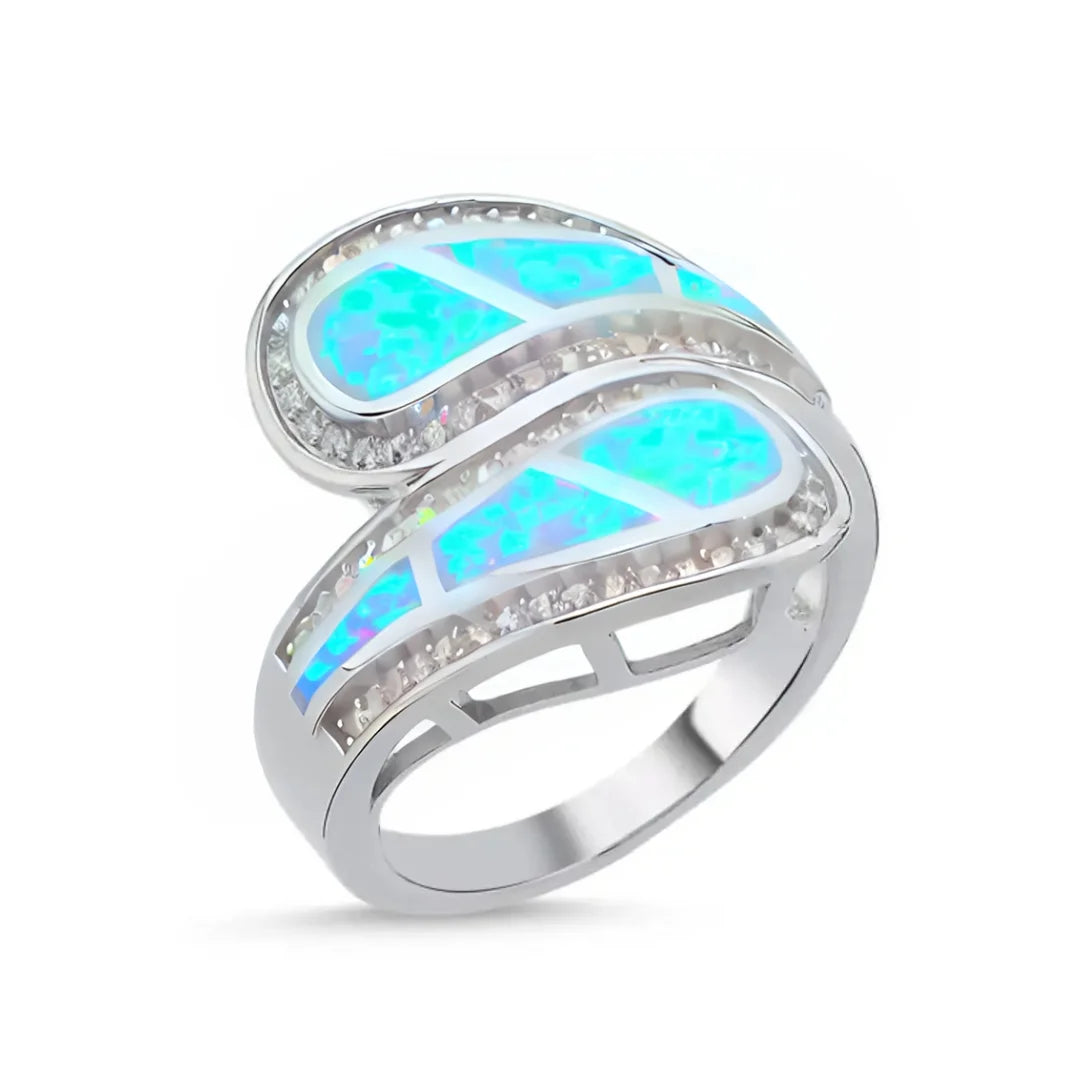 October Opal Birthstone Ring