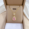 October Pink Tourmaline Birthstone Jewelry Set
