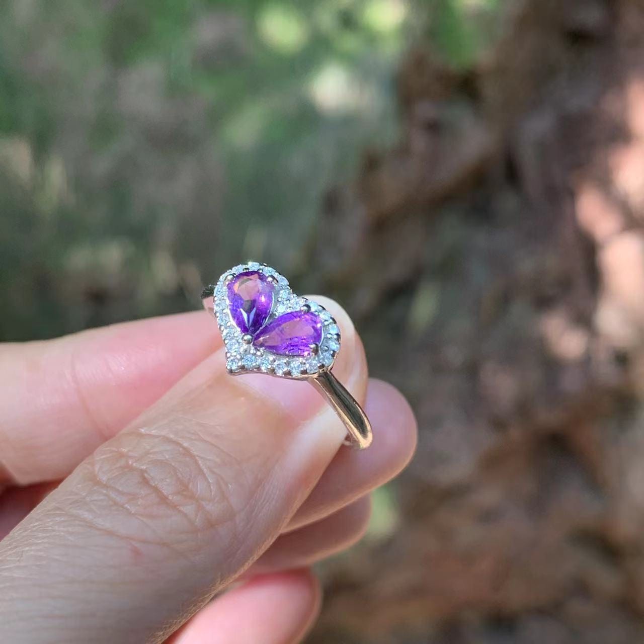 June alexandrite  birthstone ring