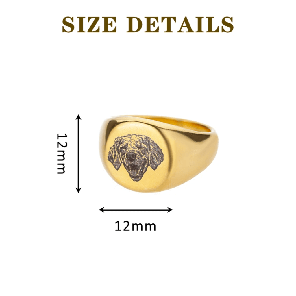 Personalized Pet Photo Ring