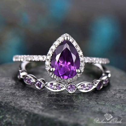 June Alexandrite Birthstone Stacking Ring - Birthmonth Deals