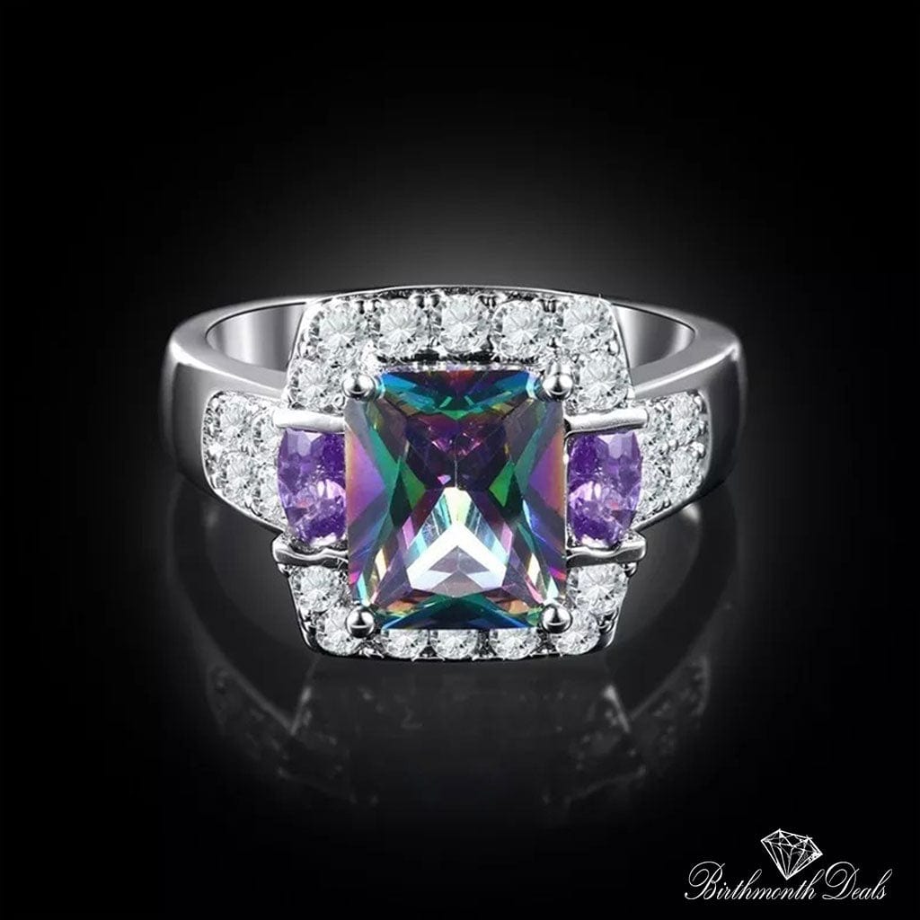 June Alexandrite Birthstone Ring - Birthmonth Deals