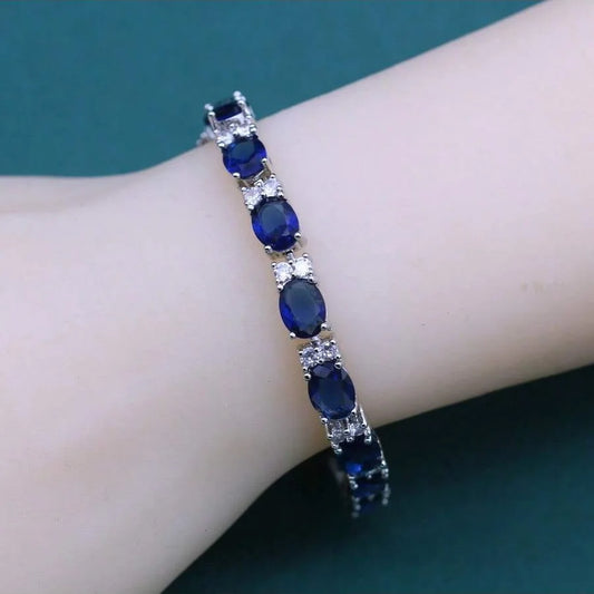 September Sapphire Birthstone Bracelet