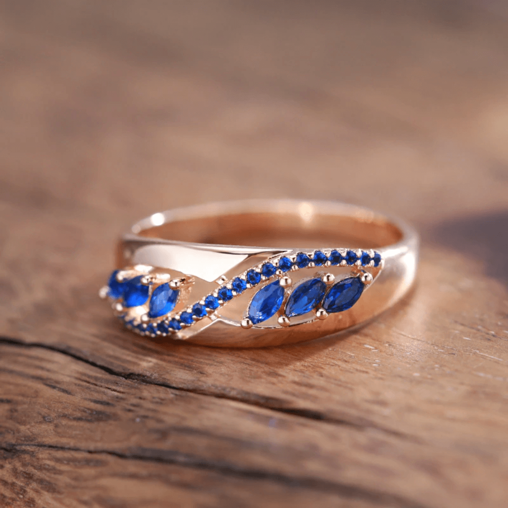 September Sapphire Birthstone Ring