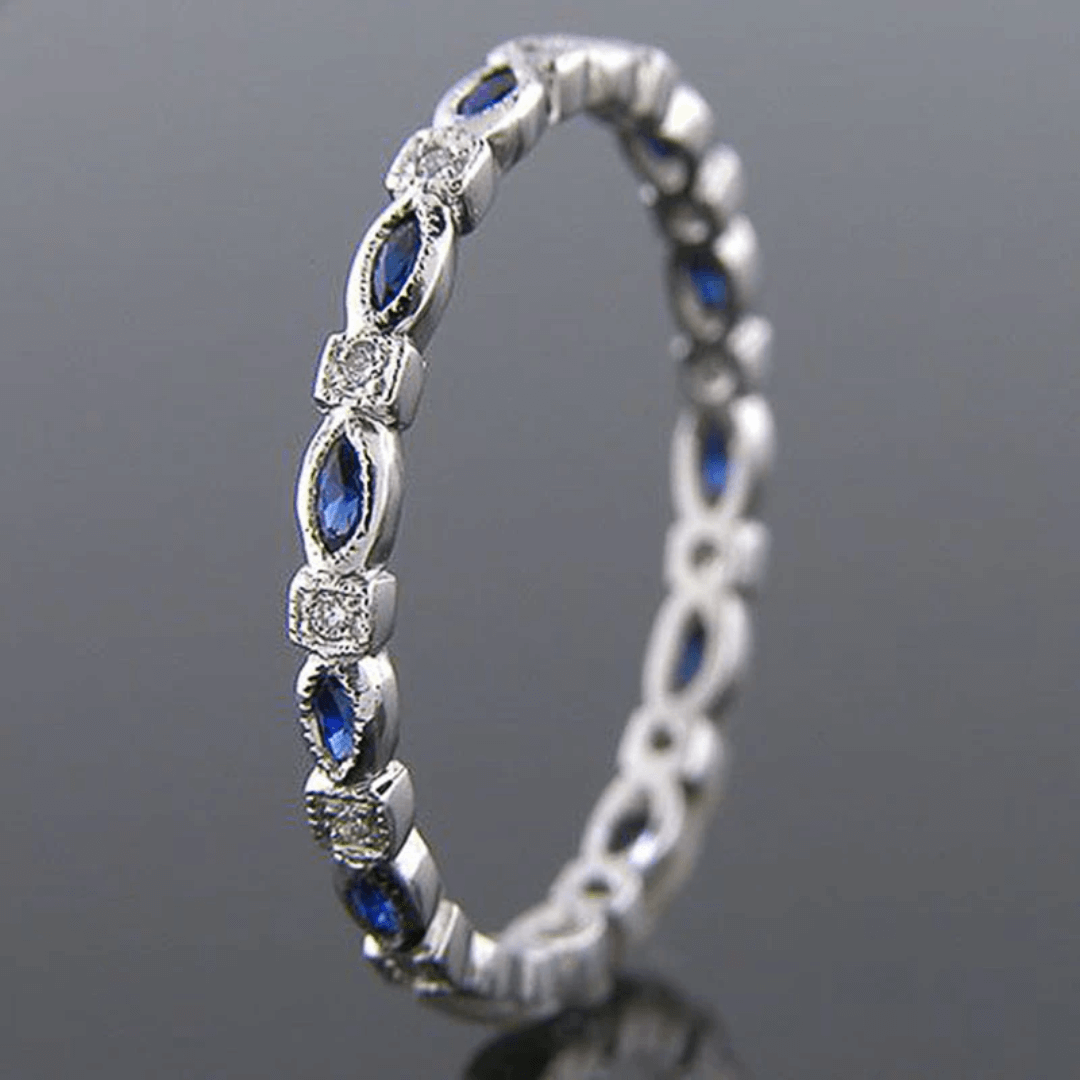 September Sapphire Birthstone Ring