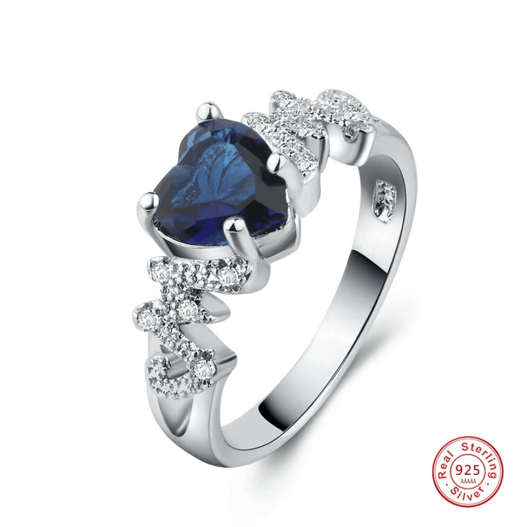 September Sapphire Birthstone Ring