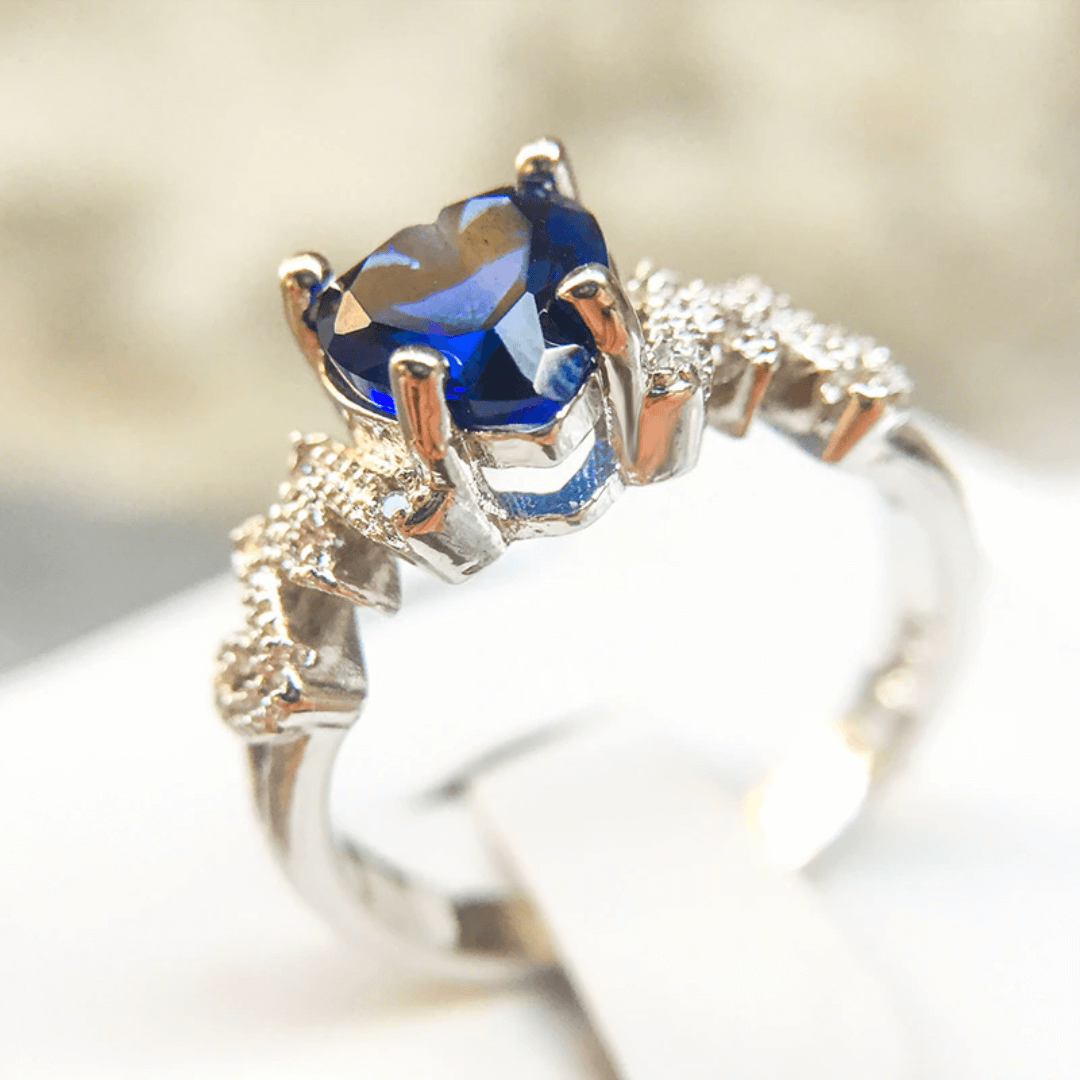 September Sapphire Birthstone Ring