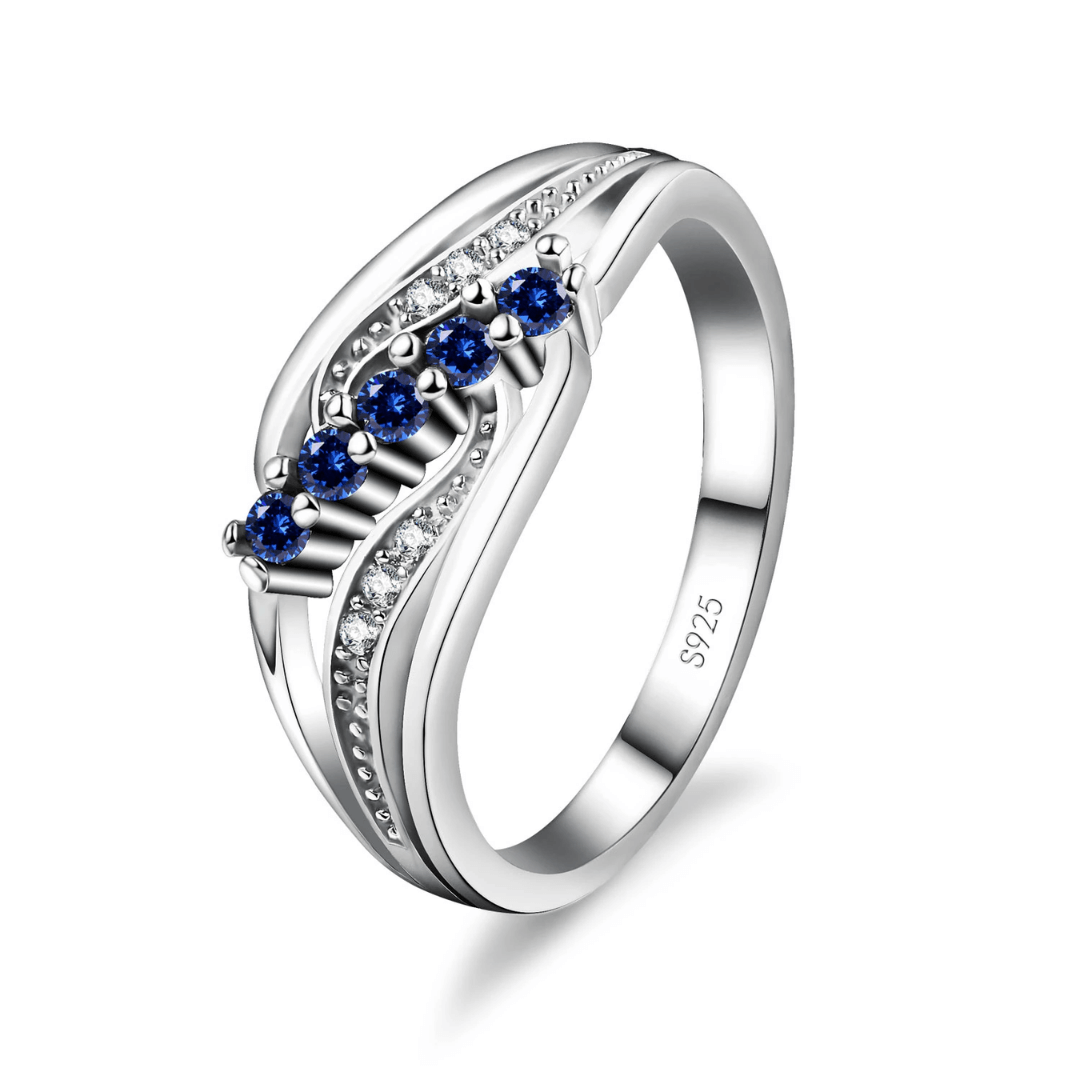 September Sapphire Birthstone Ring