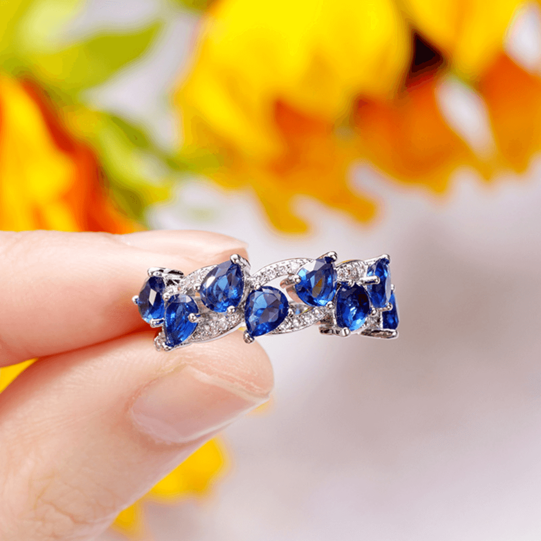 September Sapphire Birthstone Ring