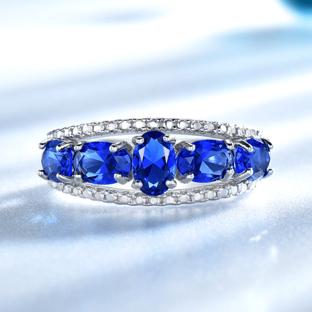 September Sapphire Birthstone Ring