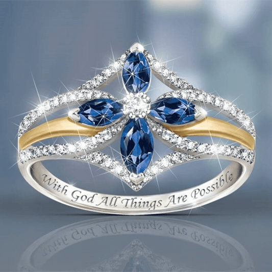 September Sapphire Birthstone Ring