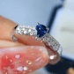 September Sapphire Pear-shaped Birthstone Ring