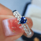 September Sapphire Pear-shaped Birthstone Ring